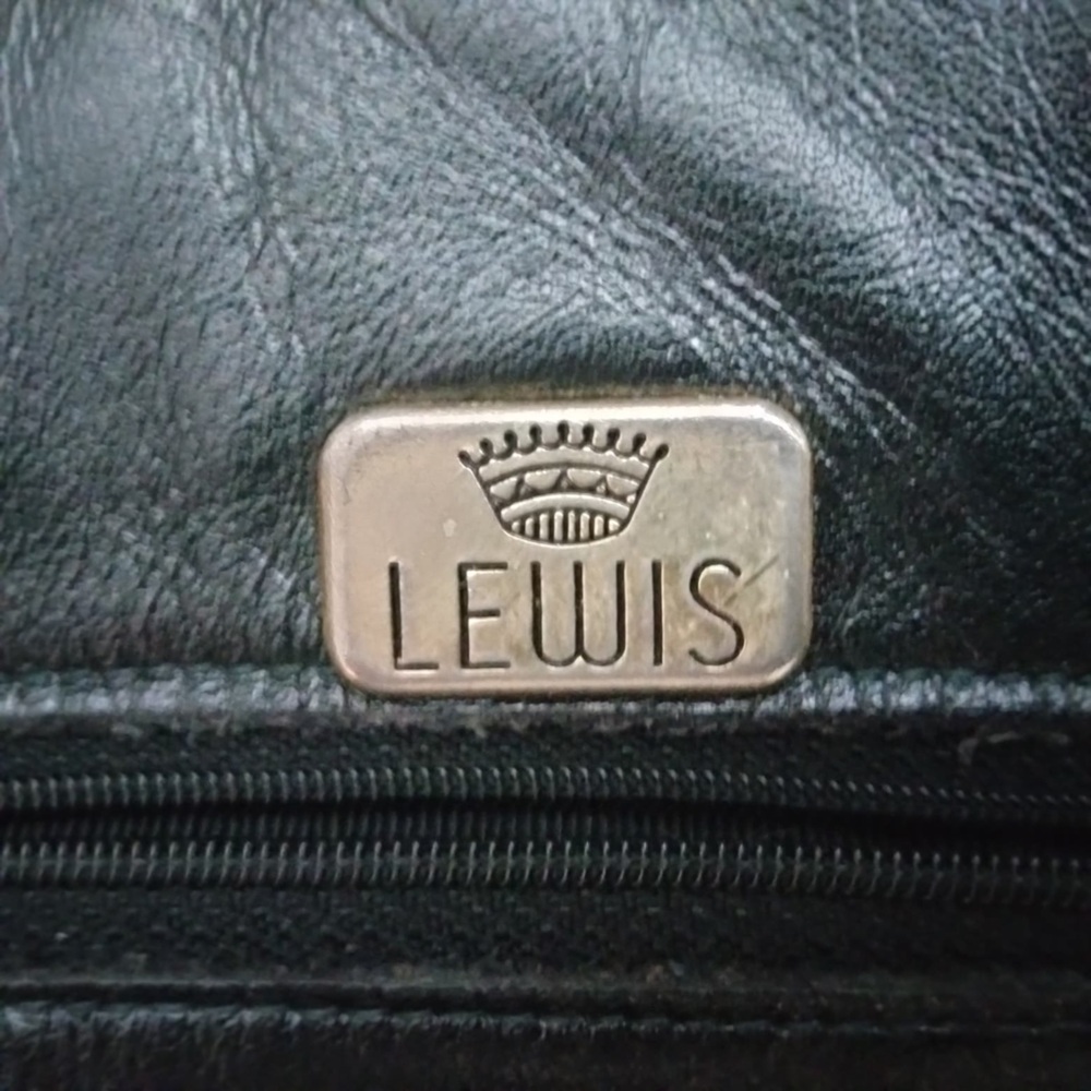 Black Leather Tassel Zip Bag